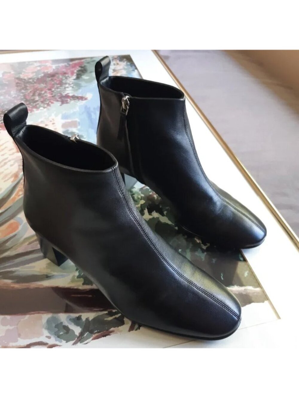 Everlane The Day Boot Black Leather Size 8